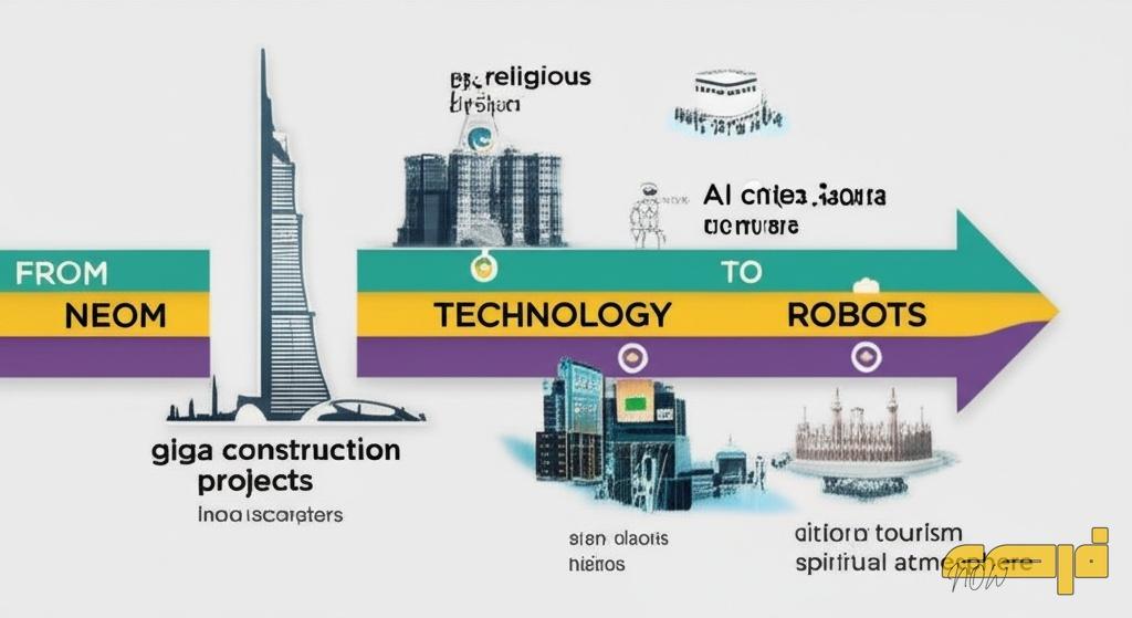 رؤية 2030 - التحول من المشاريع العقارية للتقنية والسياحة الدينية